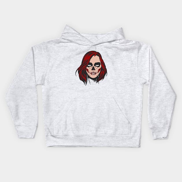 day of the dead Kids Hoodie by OWLS store